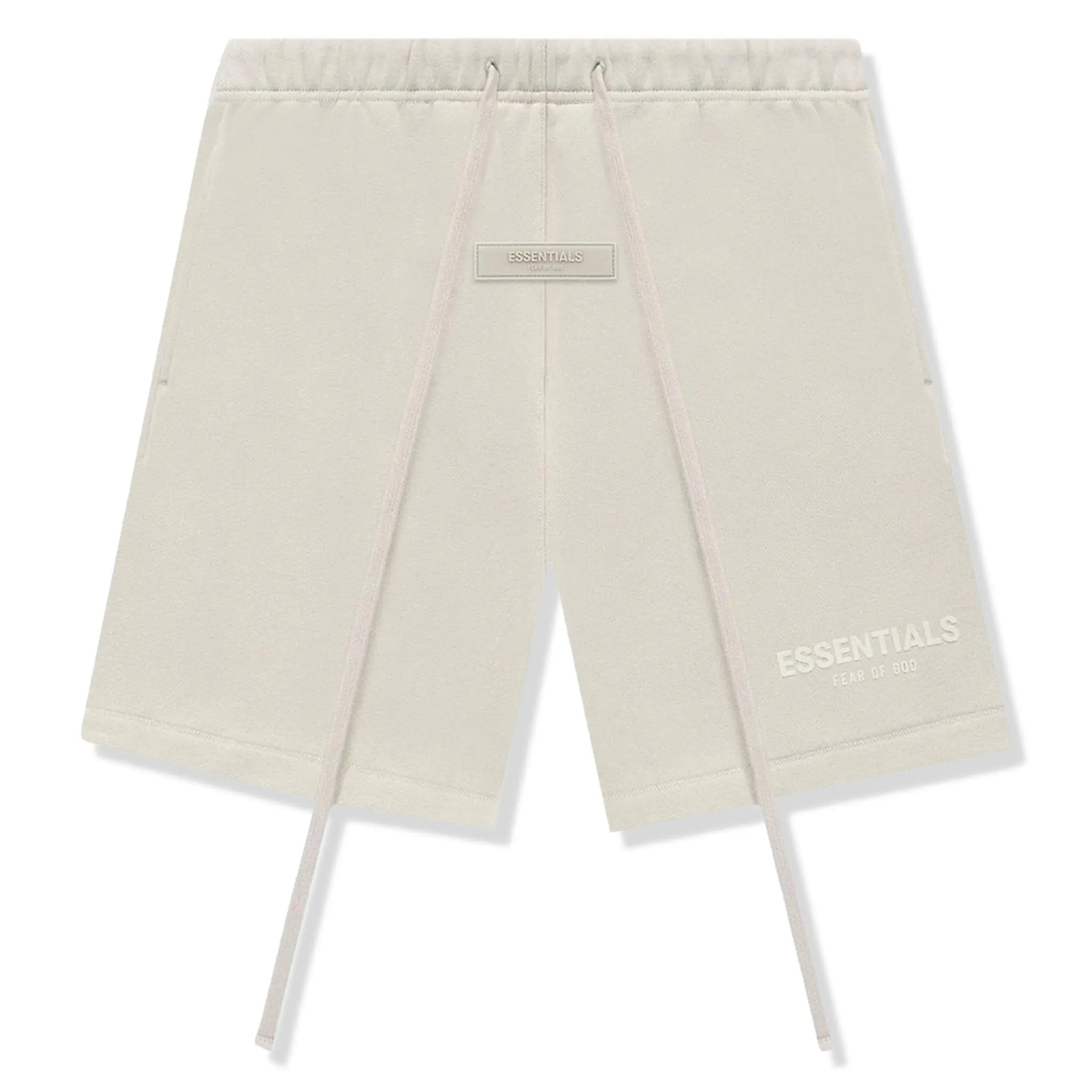 Front view of Fear Of God Essentials Wheat Shorts (SS22) 160BT212007F